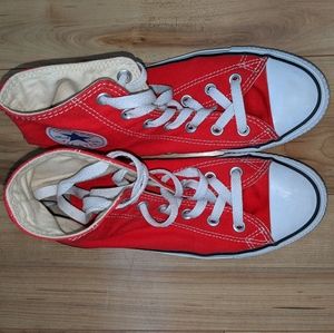 Red Converse High Top Sneakers